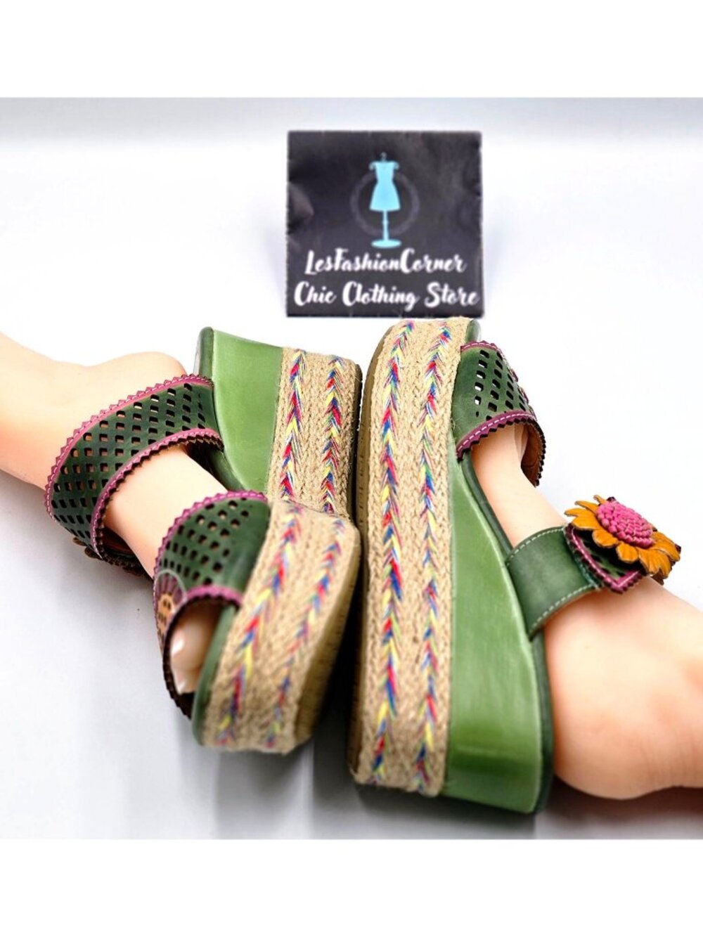 Spring Step L'ARTISTE Women Virgie Floral Platform Sandals Size 10.5 2229 - Picture 12 of 16